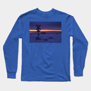 Indigo Sunset: The Crossing Long Sleeve T-Shirt